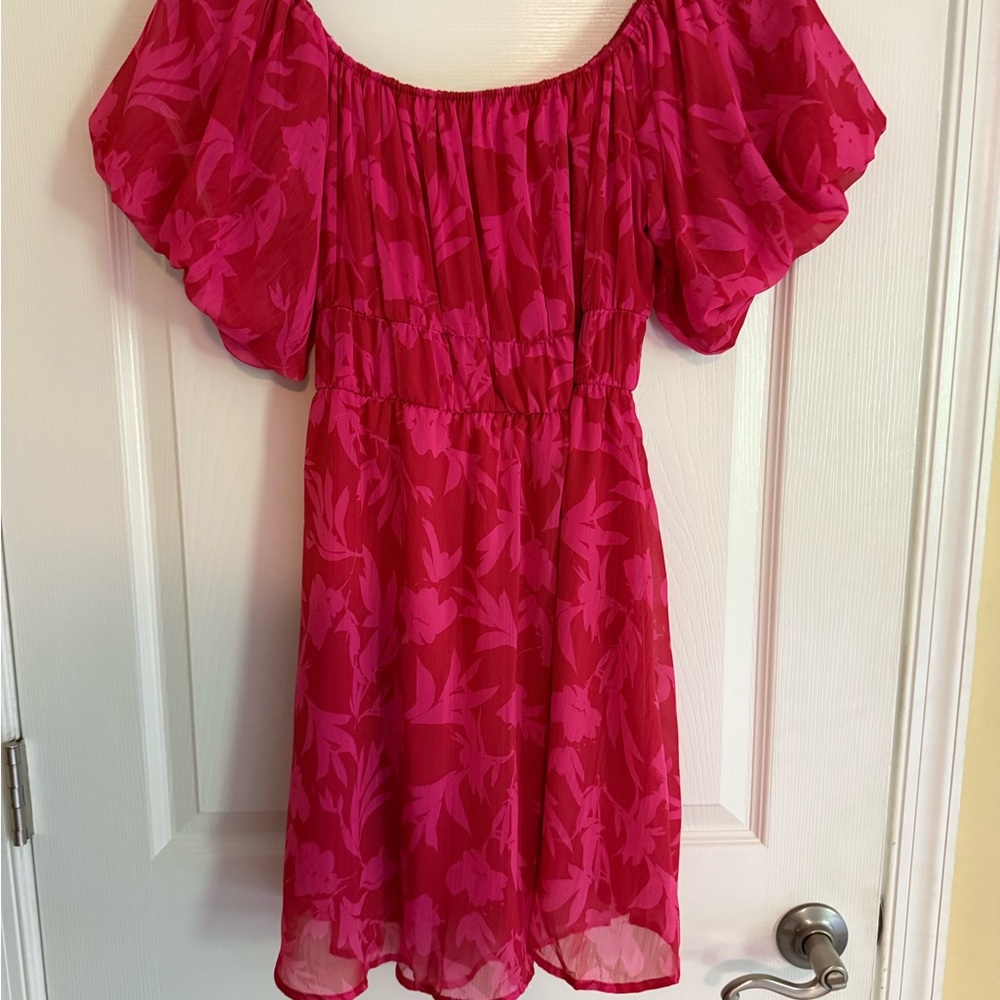 Peach Love California Pink Floral Dress